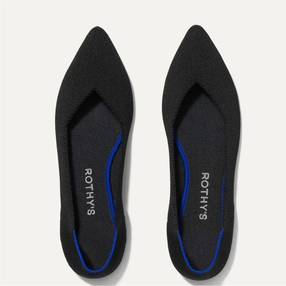 Rothy's Women's Flats - Pointed Toe, Black